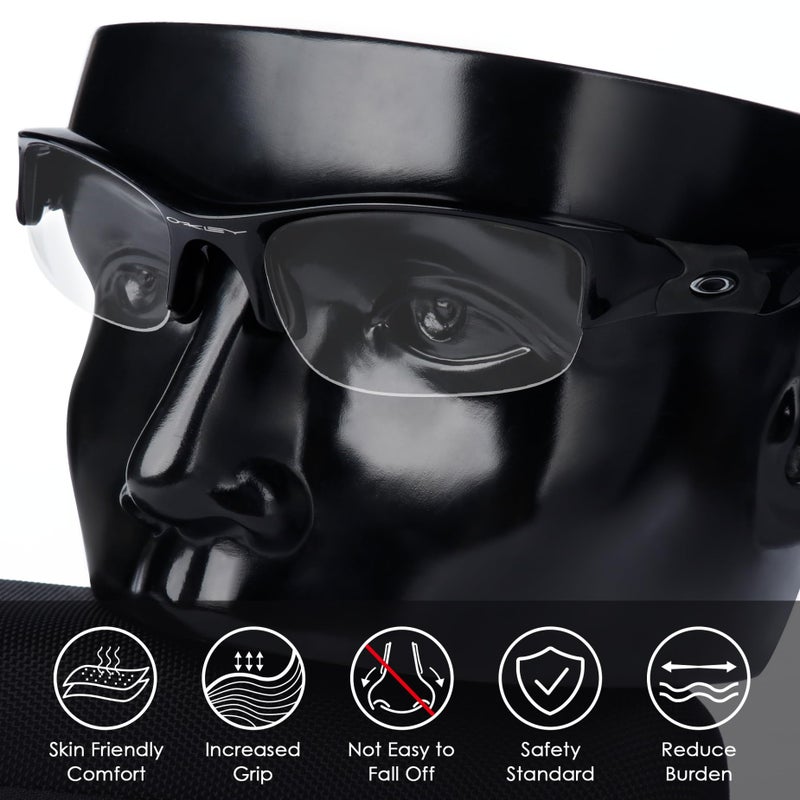 BLAZERBUCK Replacement Nose Pads Piece for Oakley Flak Jacket XLJ/Flak 2.0 XL/Half Jacket - Black - Image 4